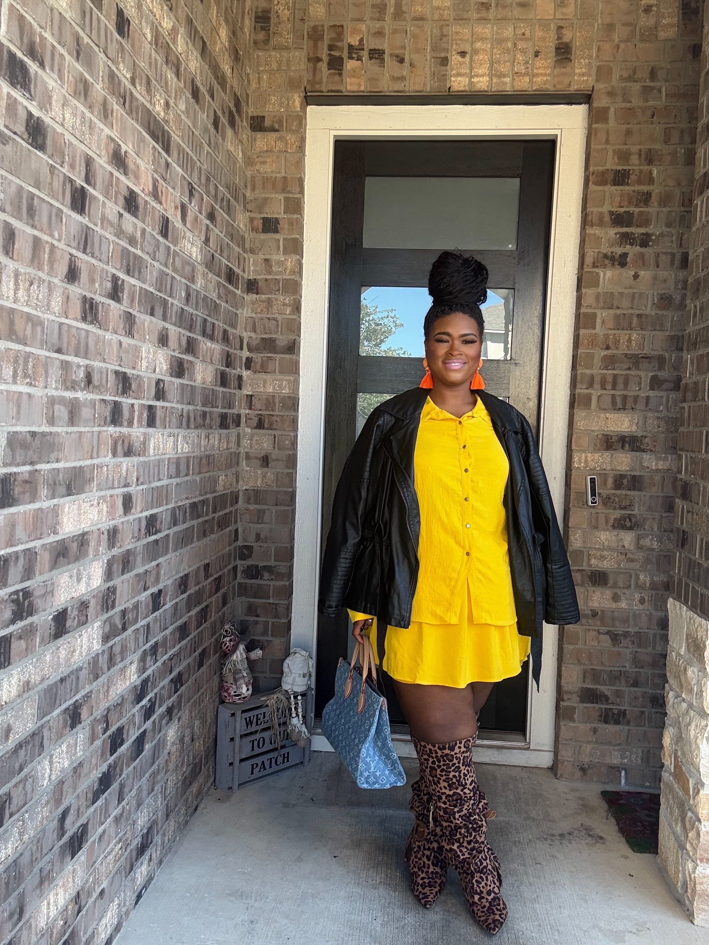 Yellow skirt set-Stretchy Mini Skirt Two Piece