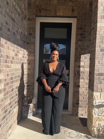 Black Hot Confidence Plus-Size Jumpsuit