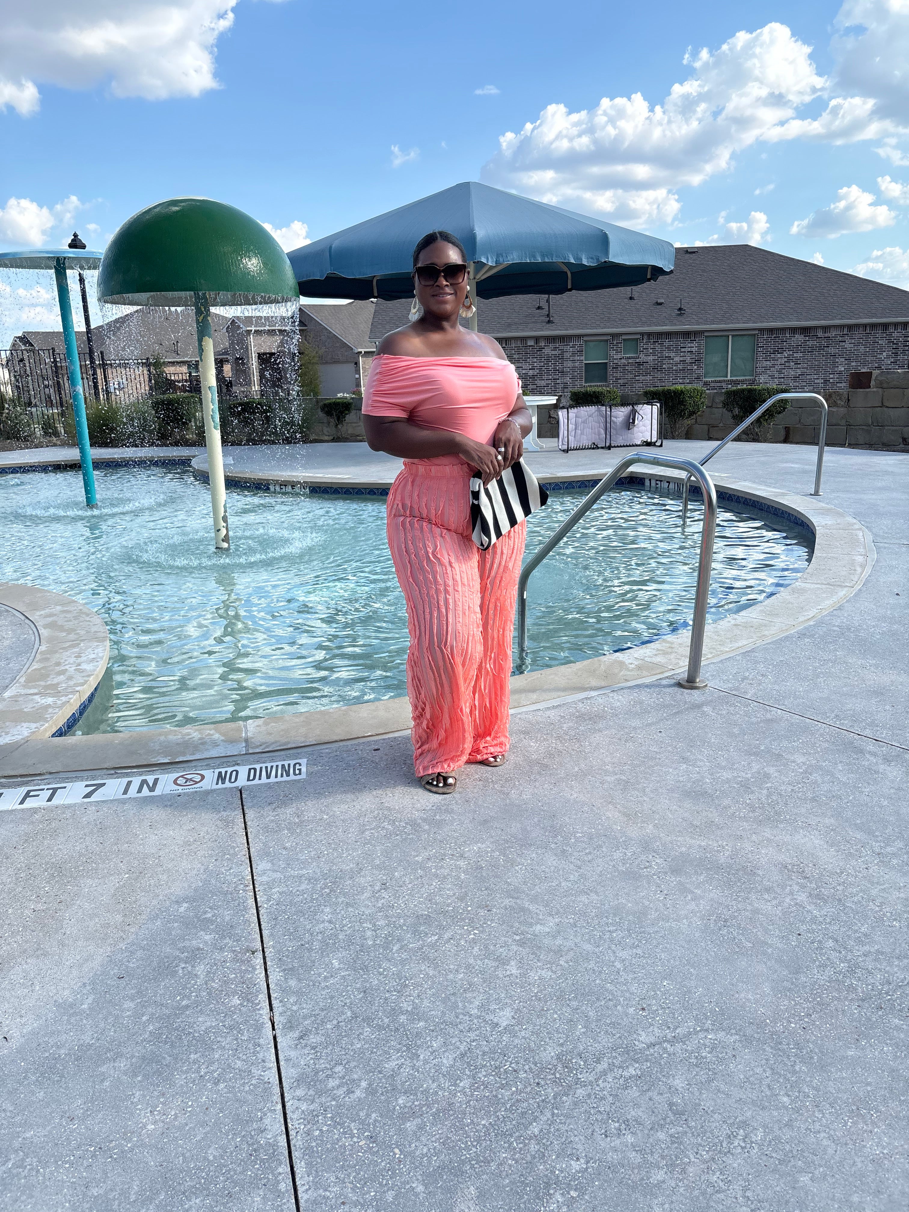 Peach Everything Two-Piece Set – Bodysuit & pants