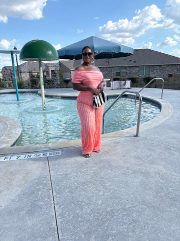 Peach Everything Two-Piece Set – Bodysuit & pants