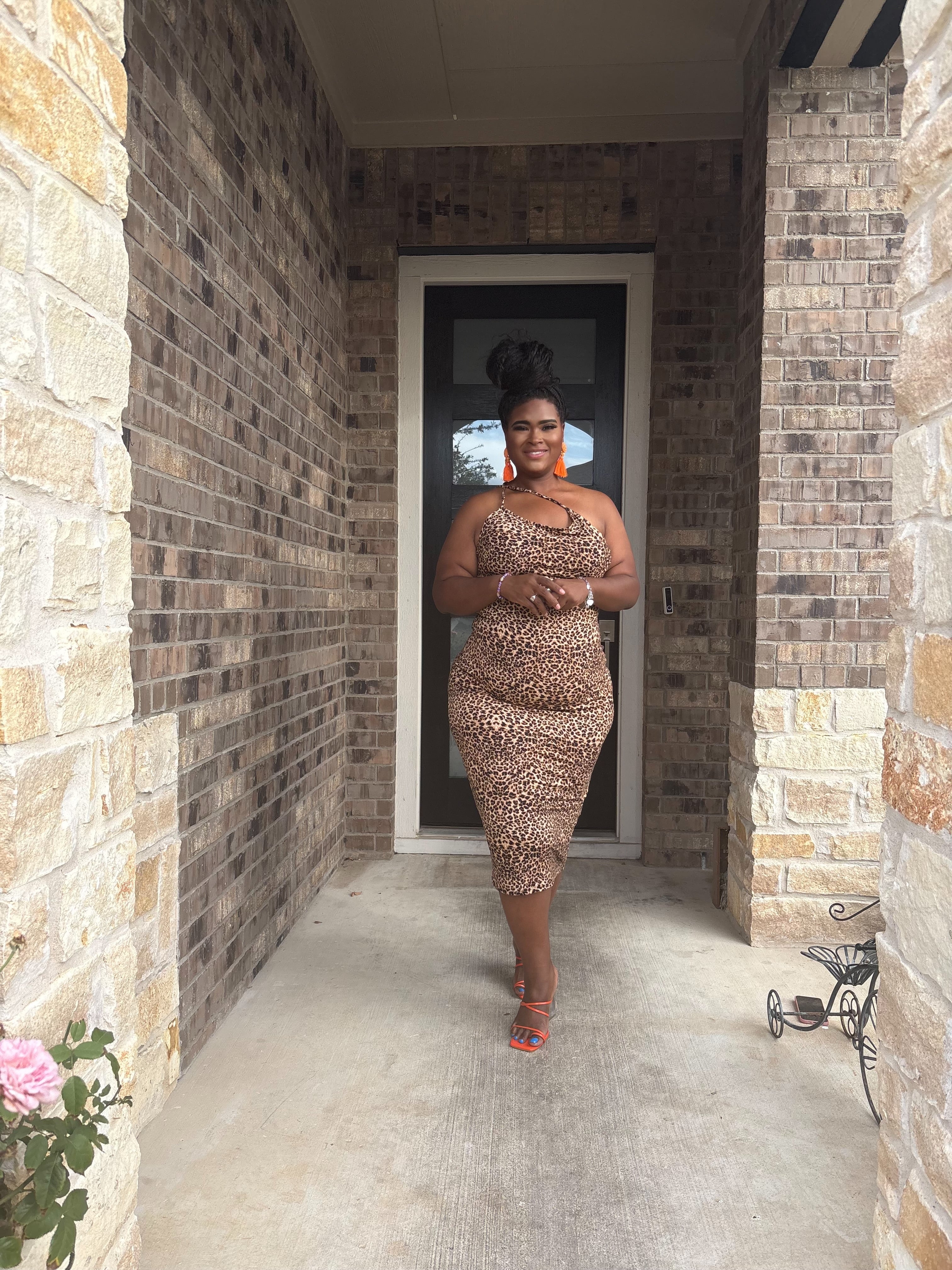 Wild Instinct cheetah plu size Bodycon Dress