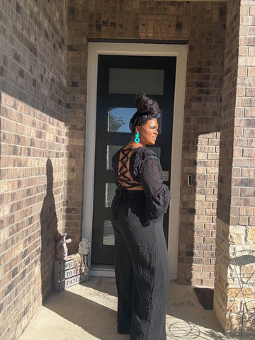 Black Hot Confidence Plus-Size Jumpsuit