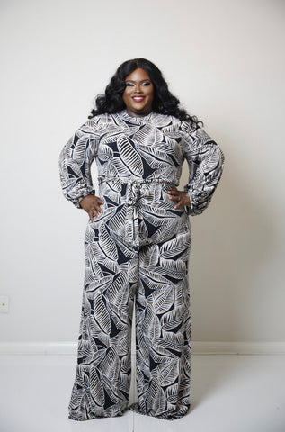 Tropic Mood Leaf Jumpsuit