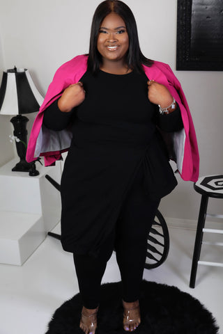 Midnight Embrace Two Piece Set - Wrap Top & leggings