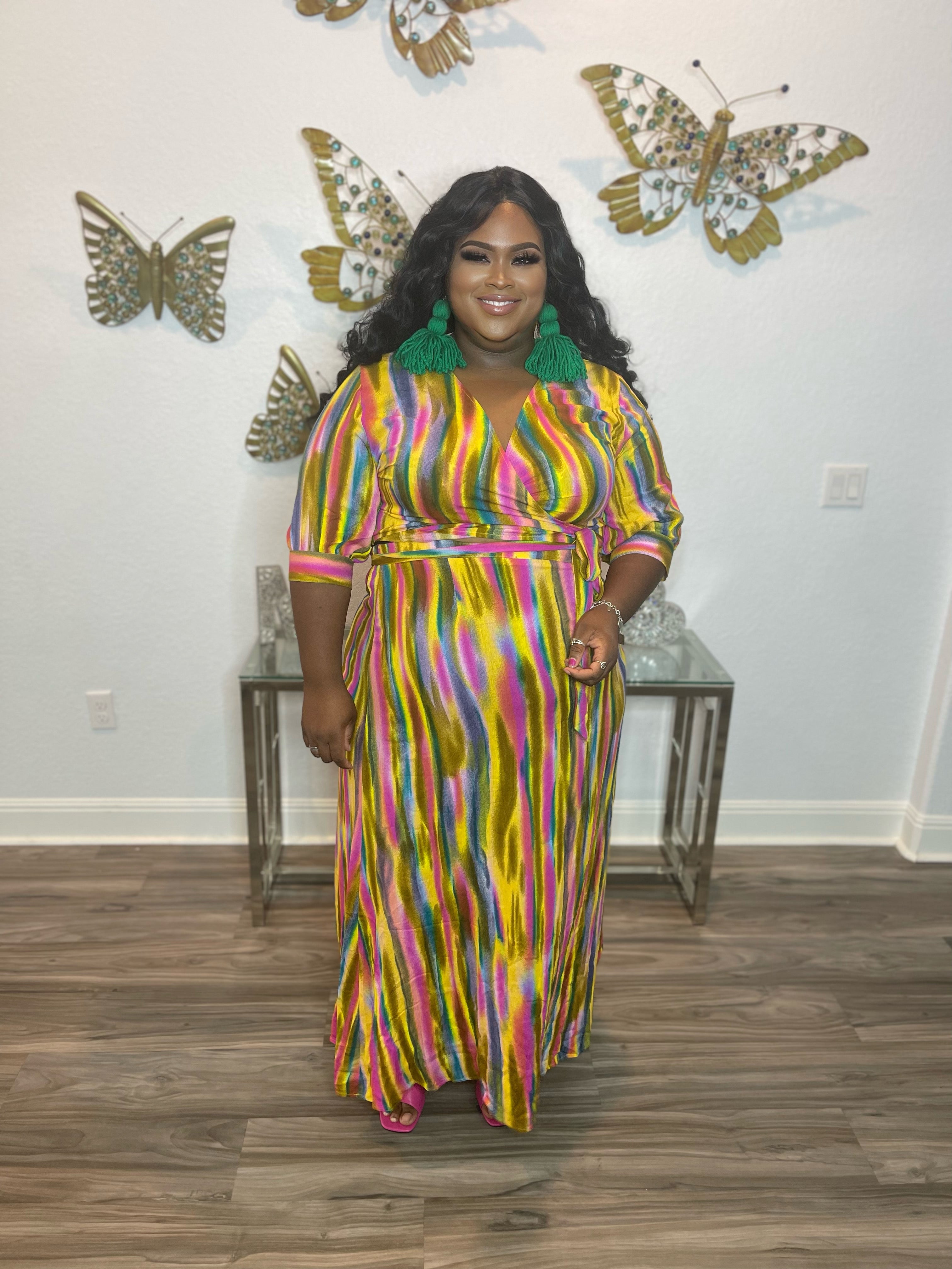 PLUS SIZE MULTI COLOR SKIRT SET